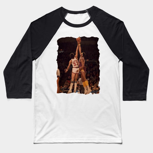 Dunk Kareem Abdul Jabbar vs Wilt Chamberlain Baseball T-Shirt by CAH BLUSUKAN